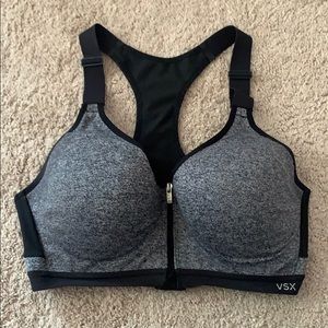34DD VSX Zipper Front Sports Bra